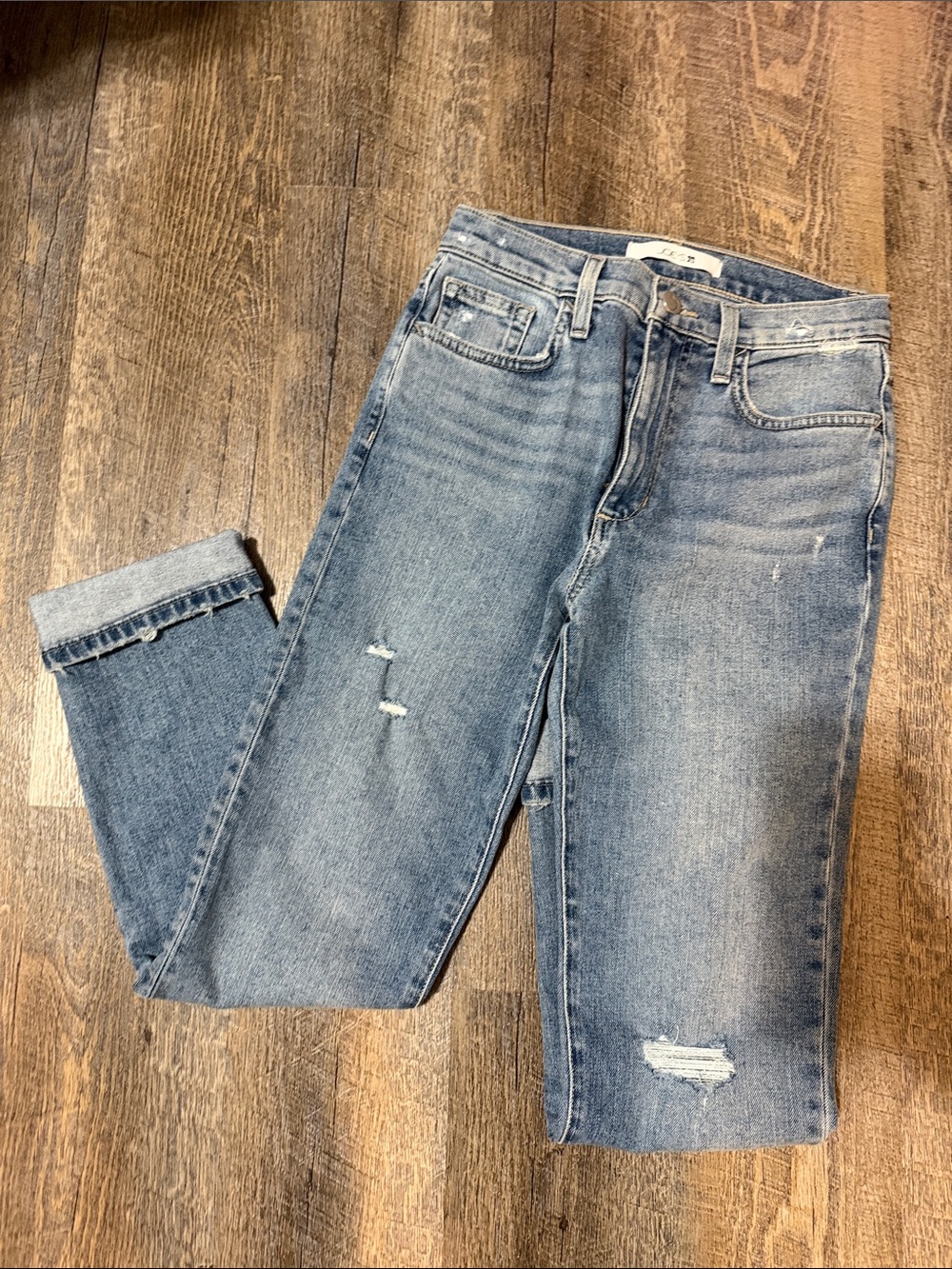 Joe's Jeans Light Wash Distressed Skinny Jeans